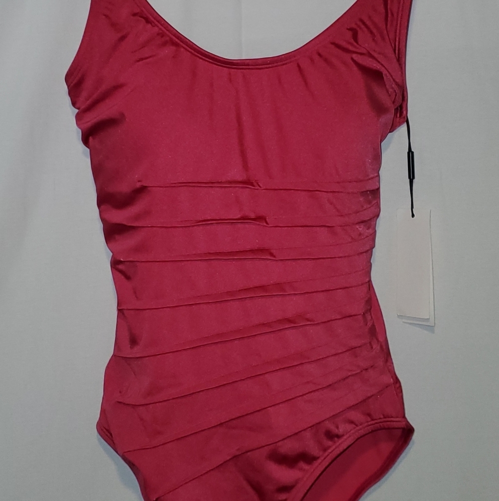 Calvin Klein Starburst One-Piece Swimsuit pink